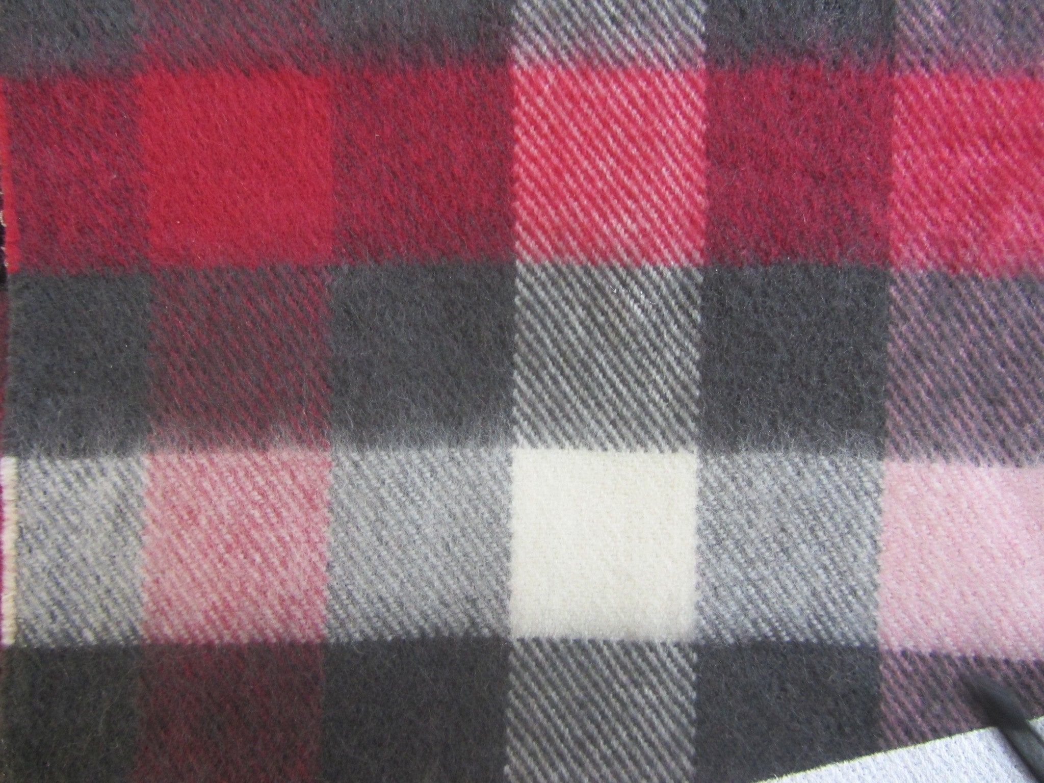 Pink Plaid Scarf