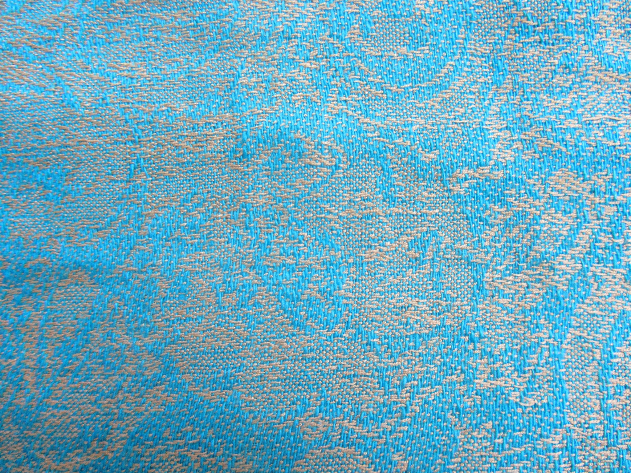 Light Blue and Gold Pashmina
