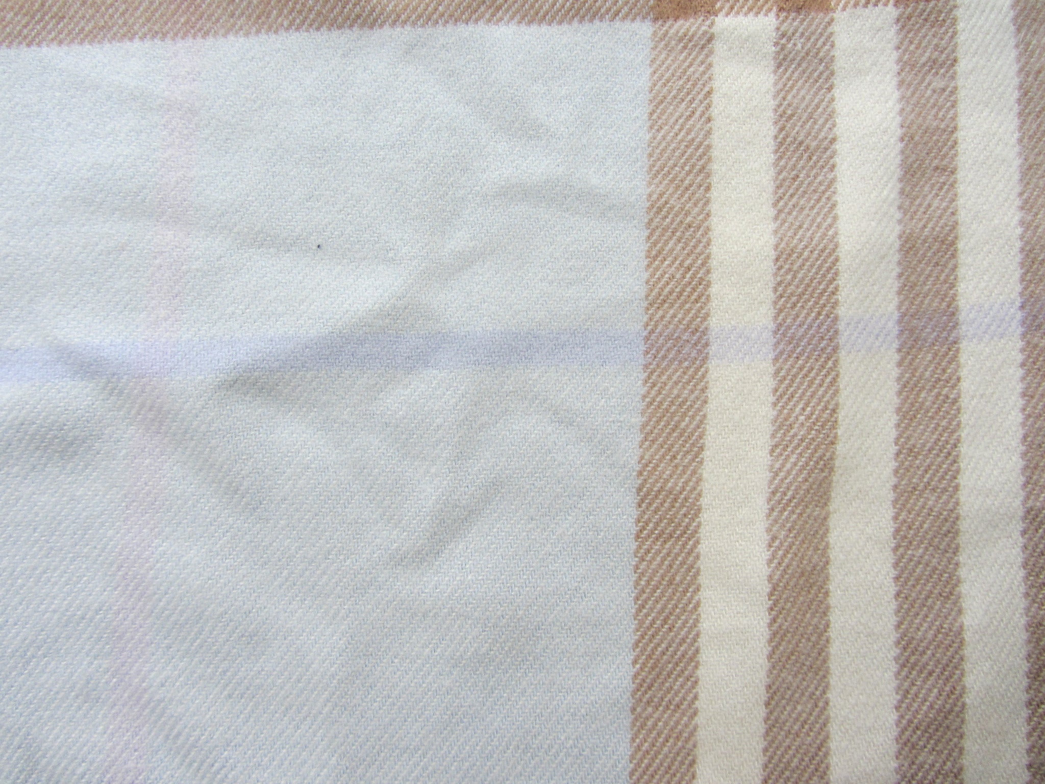 Blue and Beige Plaid