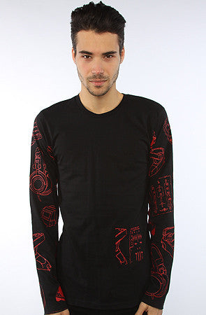 Long Sleeve DJ Pattern Tee