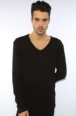 Long Sleeve V-Neck with Paisley Print