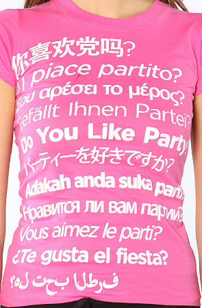 Front View- Party Tee
