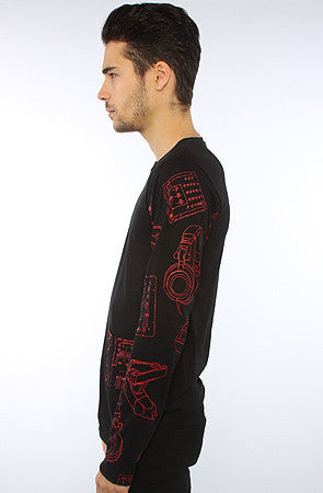 Long Sleeve DJ Pattern Tee