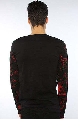 Long Sleeve DJ Pattern Tee